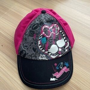 3/$20 ❤️ 𝅺MONSTER High Girls Pink/Black Graphic Hat